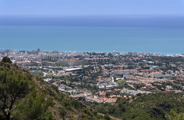 vistas del municipio de Marbella en la costa del sol, Málaga
