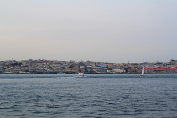 Fototapeta na wymiar Lisbon and Tagus river 