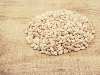 Pearl barley Close Up .