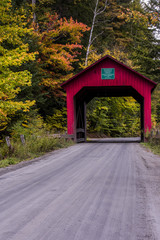 Moseley Covered Bridge - Autumn Colors - Vermont