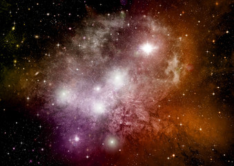 galaxy in a free space