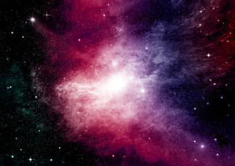 galaxy in a free space