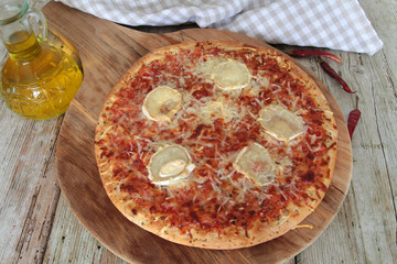 pizza au fromage de chèvre