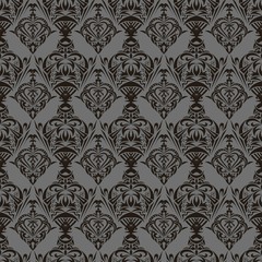 Seamless wallpaper with two patterns