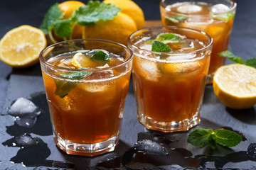 cool mint iced tea
