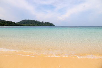 The beaches and the beautiful sea of the Andaman Sea. In tropical Asia subtropical