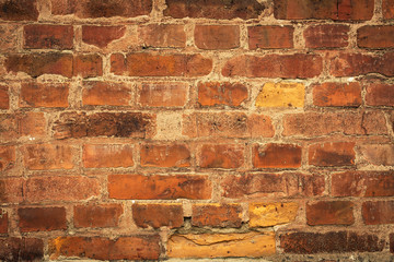 old red brick wall texture