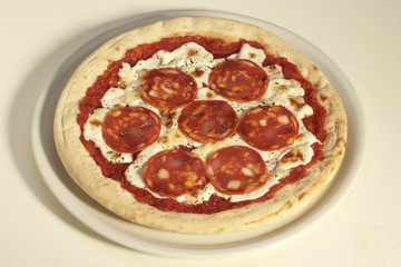 Pizza con Salame Piccante