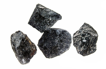 Stones on a white background