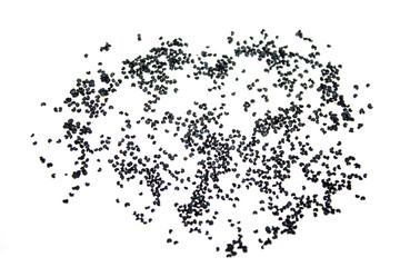 Poppy on white seeds