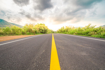 Perspective country road.  