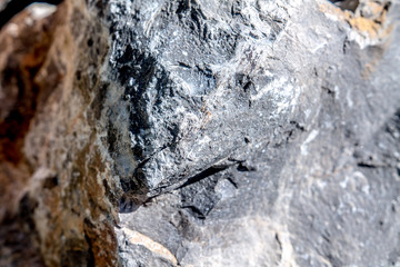 Stone rock in nature as background