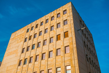 big square complex of an office buildings