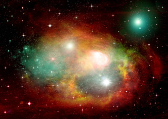 galaxy in a free space