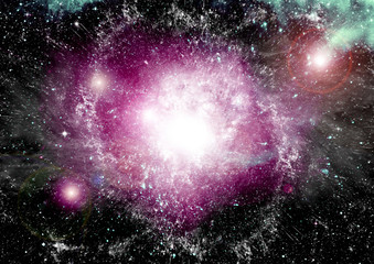 galaxy in a free space