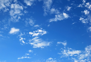 Blue sky in a sunny day