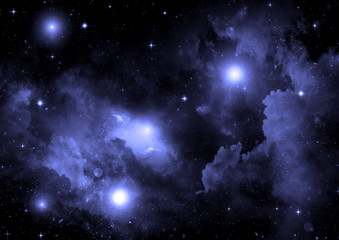 galaxy in a free space