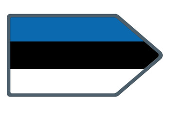 Obraz premium Drapeau Estonie 