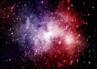 galaxy in a free space