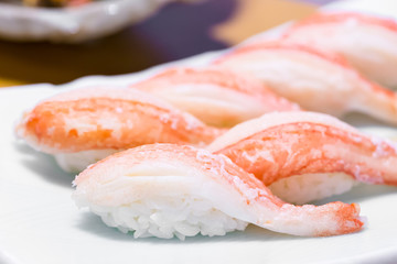 Crab meat sushi