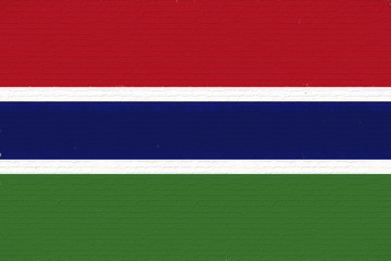 Flag of the Gambia Wall.