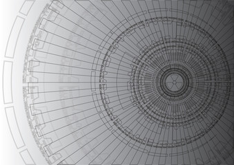 Technology background BW