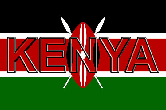 Flag of Kenya Word