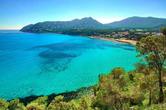Canyamel Strand mit Mittelmeer Mallorca Spanien
