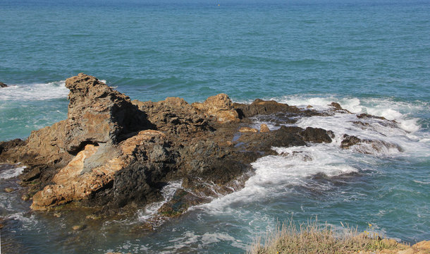 rochers battus