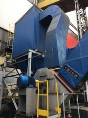 Blue fumes ventilator