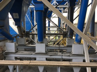 Ash installation in coal power station.