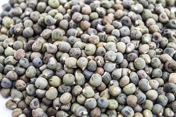 Ready to plant very clearly with white back ground okra seeds, 
