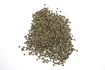 Ready to plant very clearly with white back ground okra seeds, 
