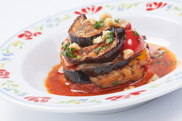 roasted aubergines