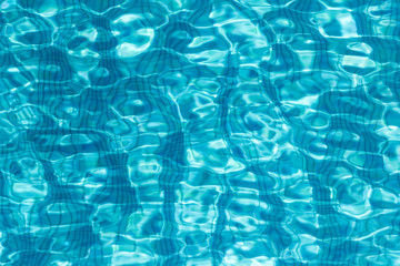 Beautiful patterns of the water in the pool