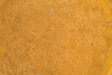 Old yellow rusty metal surface grunge background