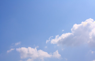 sky and cloud with day. template for background. space for word.