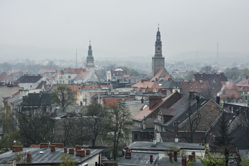 Panorama małego miasta