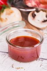Red spicy BBQ sauce