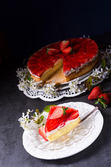 Strawberry-cream-cake