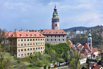 Naklejka na ściany i meble UNESCO protected site town Cesky Krumlov,Czech republic