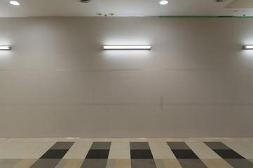 street wall background ,Industrial background, empty grunge urban street with warehouse brick wall