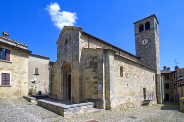 chiesa di san giorgio a vigoleno frazione di vernasca in provincia di piacenza emilia romagna...