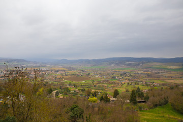 Fototapeta na wymiar Panorama from Orvieto.