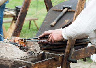 Blacksmith forges detail