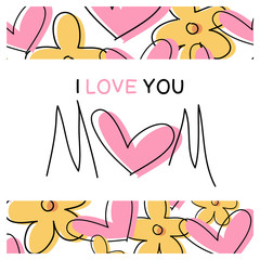 Te amo mamá - Mensaje - Tarjeta - Día de la madre