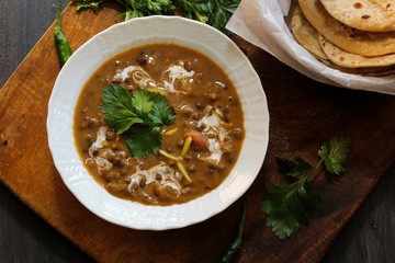 Dal Makhani - An INdian Pakistani dish with slow cooked black lentils and red kidney beans
