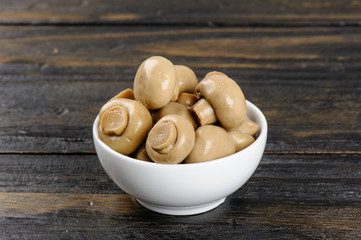 The champignon mushrooms