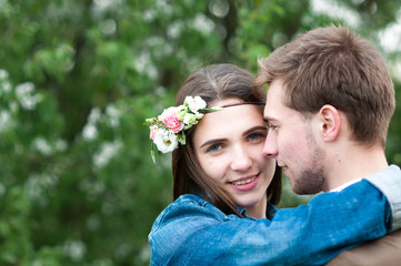 Naklejka premium spring,love story.