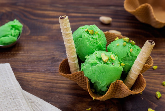 Delicious Pistachio Ice Cream